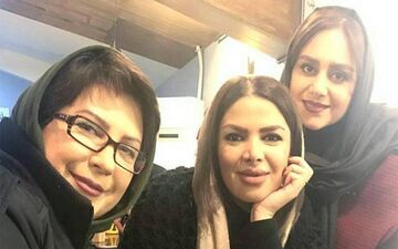 تیپ لعیا زنگنه در یک دورهمی دوستانه