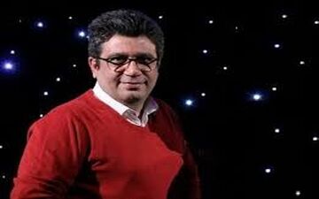 ژست جالب رضا رشیدپور به همراه دخترش