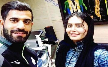 الناز شاکردوست و فوتبالیست مشهور در فیزیوتراپی+عکس