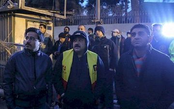 حضور هنرمندان در محل وقوع فاجعه پلاسکو