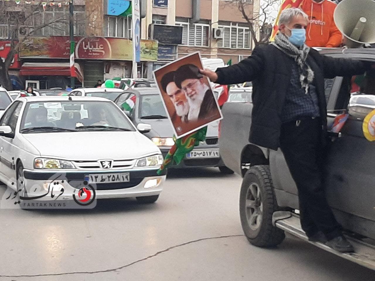 گزارش تصویری/ حضوری پر اقتدار از مردم کرمانشاه در راهپیمایی۲۲ بهمن