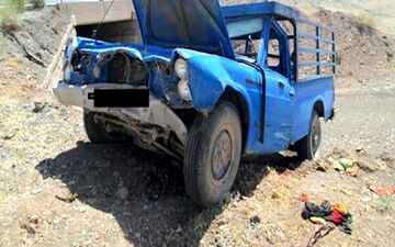 یک فوتی و ۲۰ مجروح در واژگونی نیسان در میناب