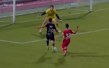 گل دوم پرسپولیس به نساجی | فیلم