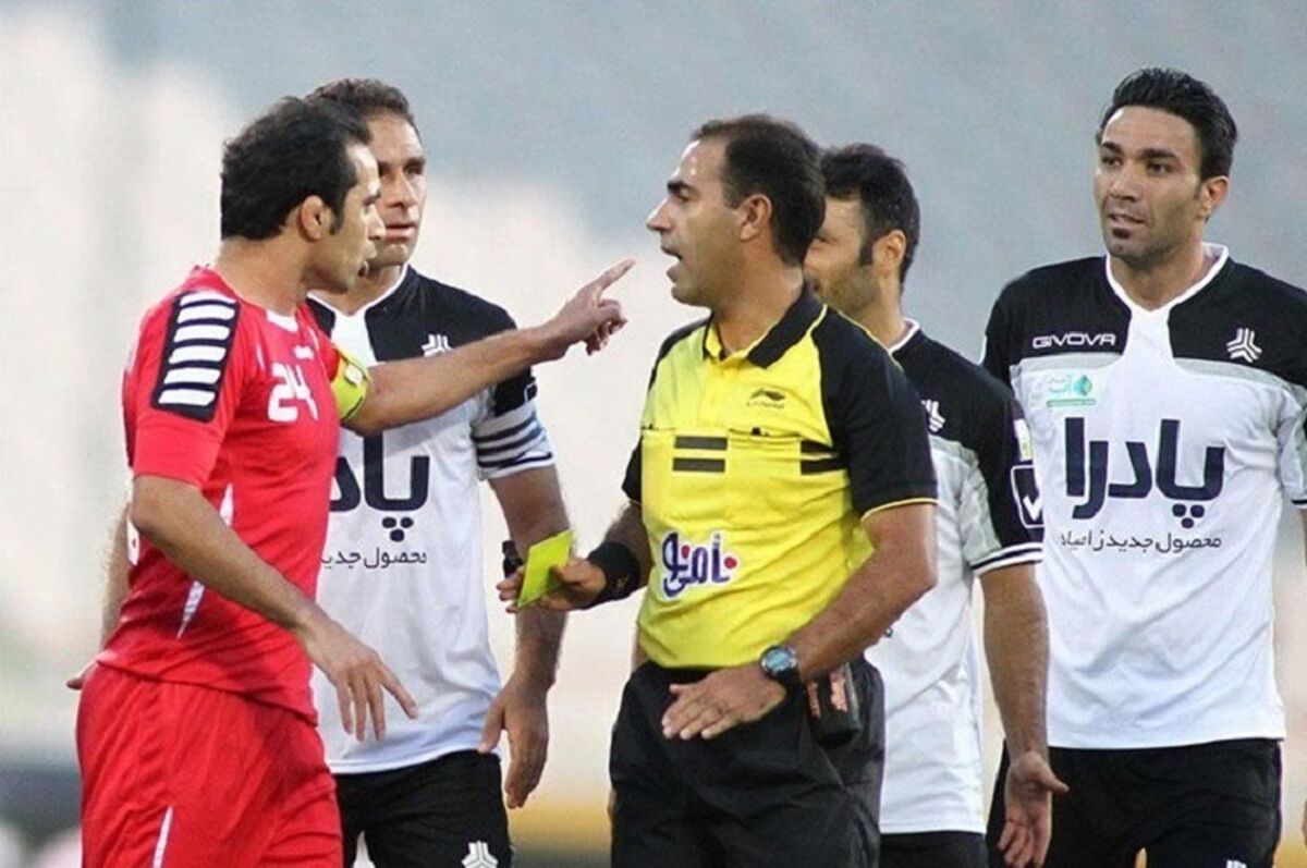 عکس/تلخ ترین صحنه از داور جنجالی برای پرسپولیسی ها 