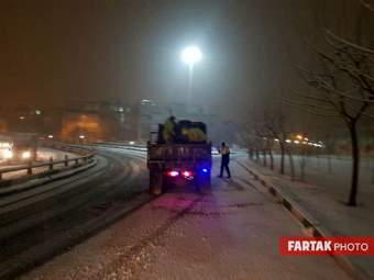 برف در تهران