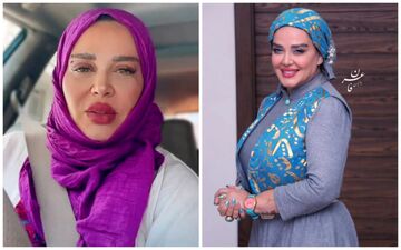حاشیه جدید بهاره رهنما!|تتوهای عجیب روی پای خانم بازیگر جنجال آفرید