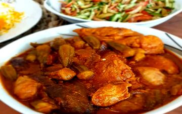 خورش جدید | با بامیه و بادمجان خورش جدید درست کن!