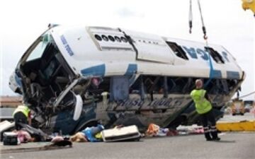 تصادف اتوبوس راهیان نور دانش آموزان دختر در خوزستان