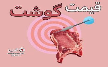 قیمت گوشت قرمز گوسفندی و گوساله در بازار