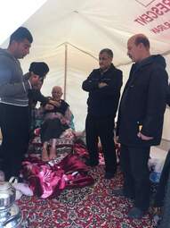 گزارش تصویری از بازدید مهندس یزدانی ازمناطق زلزله زده