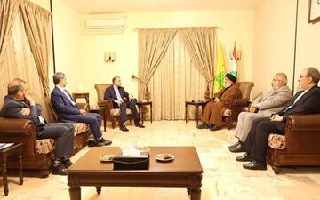 امیرعبداللهیان با سید حسن نصرالله دیدار کرد