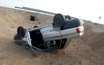 واژگونی خودرو در جاده تبریز به آذرشهر باعث کشته شدن ۲ نفر شد
