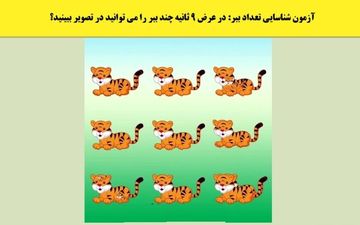 5 ثانیه وقت داری تعداد ببرهای تصویر رو شناسایی کنی! + پاسخ