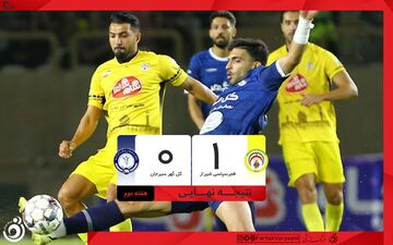 خلاصه بازی فجرسپاسی 1 - گل گهر 0 + ویدئو