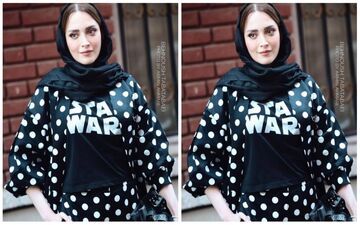 سلفی بهنوش طباطبایی با چهره‌ای غمگینی وصورتی اشک‌بار