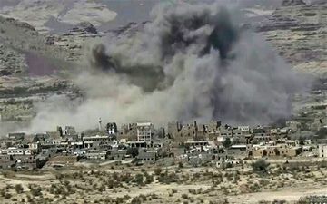  جنگنده‌های سعودی بار دیگر استان صعده را بمباران کردند 