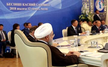  بیانیه مشترک کشورهای ساحلی خزر؛ معاهده بین‌المللی بنیادین توسط سران پنج کشور امضا شد