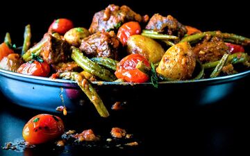 طرز تهیه خوراک لوبیا سبز


