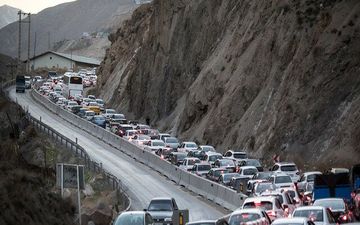 ترافیک پرحجم در محورهای هراز و چالوس