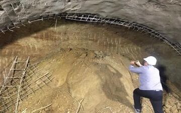 جزئیات حادثه ریزش تونل در خط ۶ مترو/ مصدومیت یک کارگر از ناحیه پا