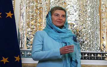 موگرینی در پاسخ به سوال یک خبرنگار: ان‌شاءالله