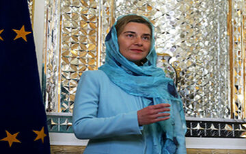 موگرینی در پاسخ به سوال یک خبرنگار: ان‌شاءالله