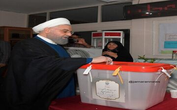 حسن روحانی در انتخابات شرکت کرد


