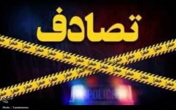 تصادف سمند با خودروی حمل بنزین در بزرگراه چمران