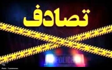 تصادف سمند با خودروی حمل بنزین در بزرگراه چمران