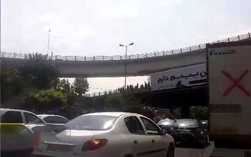 ماجرای خودکشی یک تهرانی روی پل همت به خیر گذشت / ظهر امروز رخ داد +عکس
