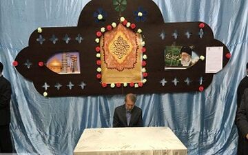 شرکت رئیس مجلس شورای اسلامی در انتخابات ریاست جمهوری + فیلم