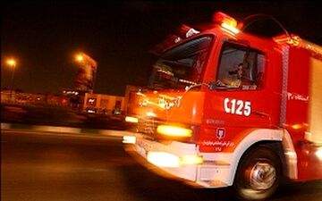 آتش سوزی در دانشگاه قم