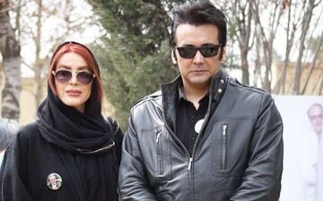تیپ و ظاهر حسام نواب صفوی و گلشید بحرایی در مراسم سالگرد درگذشت علی معلم