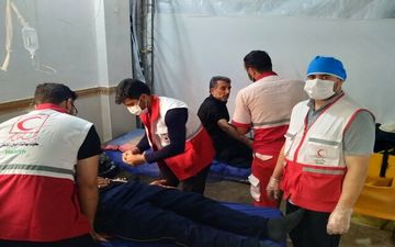 
تداوم خدمت‌رسانی به زائران توسط هلال‌احمر 