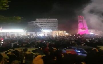 پایکوبی مردم گرگان بعد از قهرمانی لیگ برتر بسکتبال