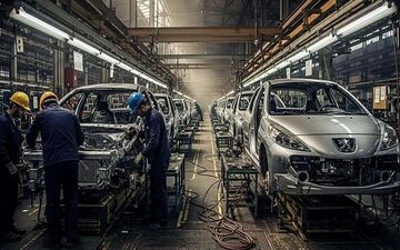 کاهش ۶۵ درصدی تولید خودرو در ایران به دلیل جنگ و محاصره