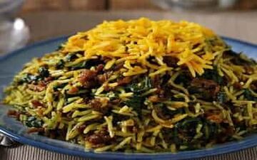  اسفناج پلو با گوشت قلقلی با نکات حرفه‌ای رو این طوری درست کن!