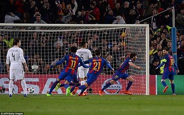 بارسلونا - پاری سن ژرمن در توئیتر / تن فوتبال لرزید