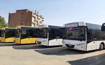 آغاز عملیات جابجایی زائرین در مرز خسروی با بدرقه ۱۷۰ دستگاه اتوبوس ناوگان اتوبوسرانی کرمانشاه

