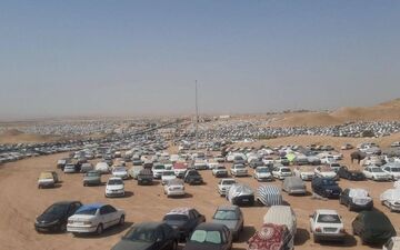 تصاویری دیدنی از زیر ساخت‌ها و تردد روان زوار اربعین در مرز خسروی