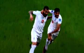 گل اول ایران به ولز توسط روزبه چشمی + ویدئو