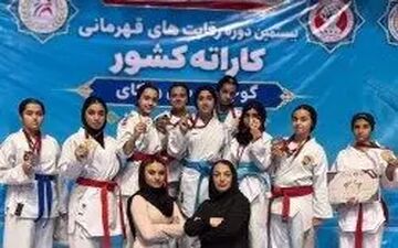 دختران کاراته‌کا کیش ۱۹ مدال قهرمانی کشور را کسب کردند