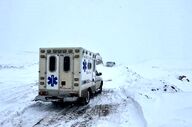 نبرد با برف و کولاک برای نجات جان مادر باردار در کامیاران
