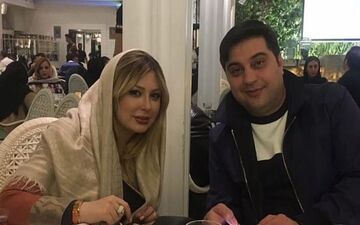 تیپ نیوشا ضیغمی و همسرش دیشب در یک رستوران لوکس
