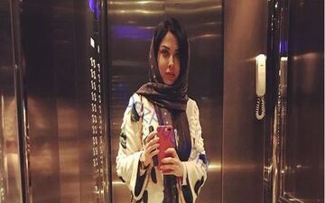 تیپ زمستانی خانم بازیگر در آسانسور+عکس 