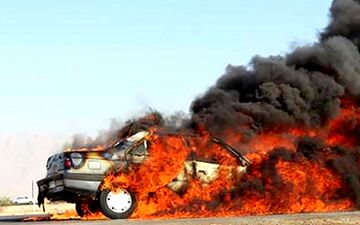 4 کشته در تصادف دلخراش پژو با تریلی در محور سرچم اردبیل