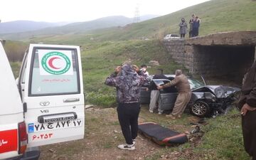 حادثه مرگبار در محور مهاباد - سردشت؛ واژگونی پژو جان پدر و پسر را گرفت!

