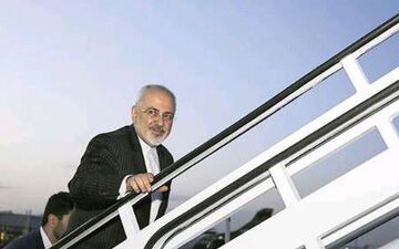  ظریف دقایقی پیش تهران را به مقصد الجزیره ترک کرد