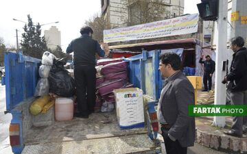 ارسال کمکهای اتاق اصناف و بازاریان خیر کرمانشاه به مناطق سیل زده لرستان + فیلم