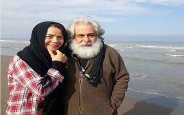 تیپ و ژست مهتاب نصیرپور به همراه همسرش؛ محمد رحمانیان (عکس)